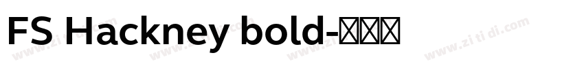 FS Hackney bold字体转换